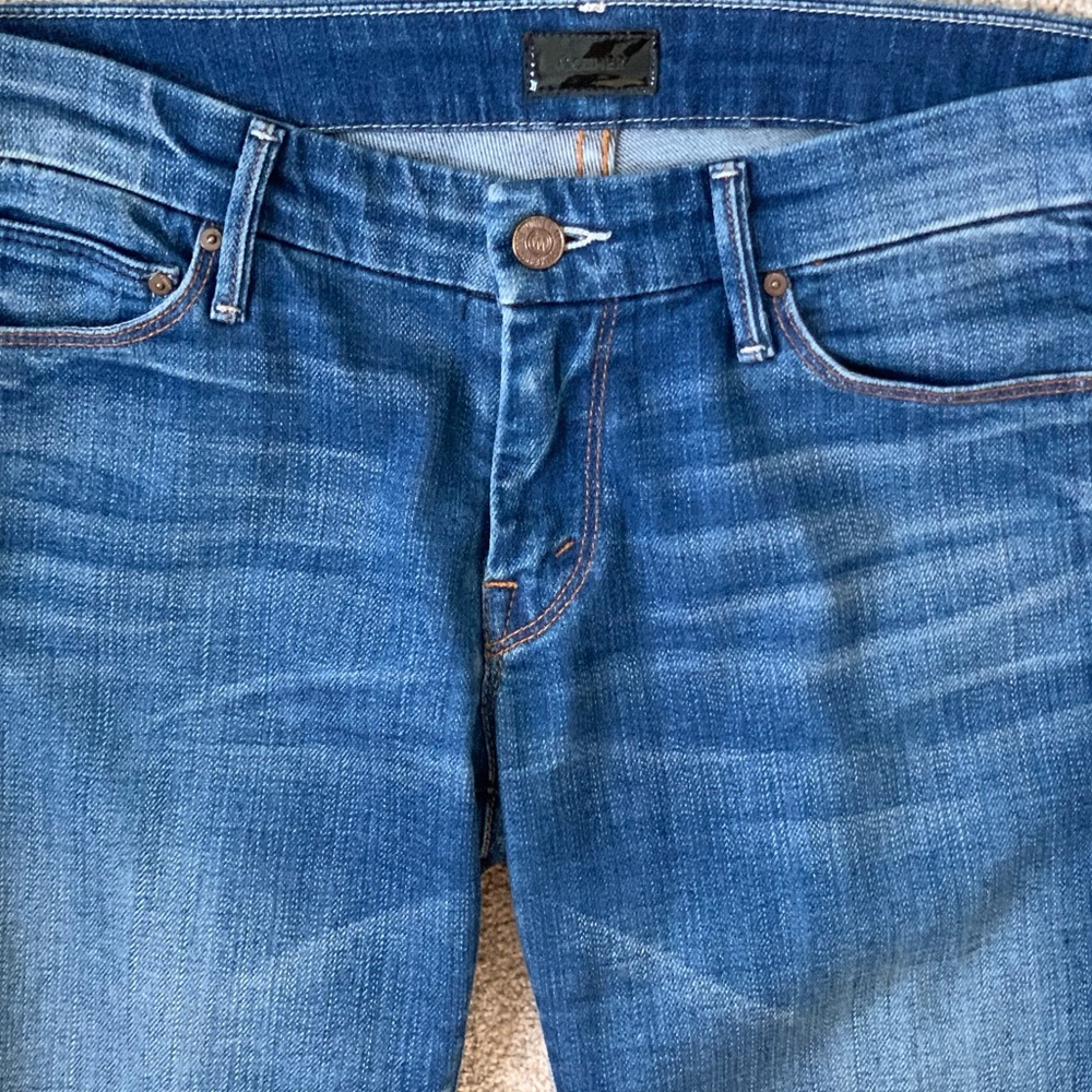 MOTHER THE LOOKER CROP DENIM CROPPED JEANS SZ 29